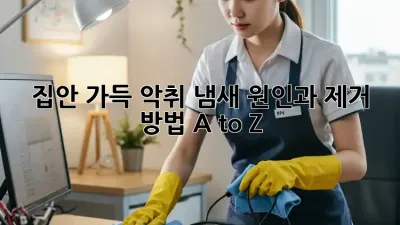 집안 가득 악취? 냄새 원인과 제거 방법 A to Z!